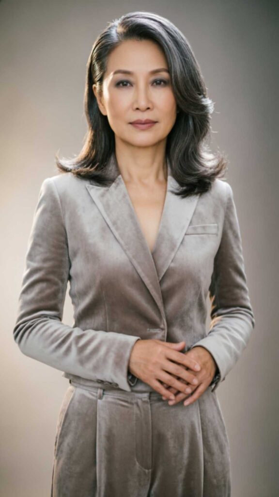 Sleek Gray Side Part