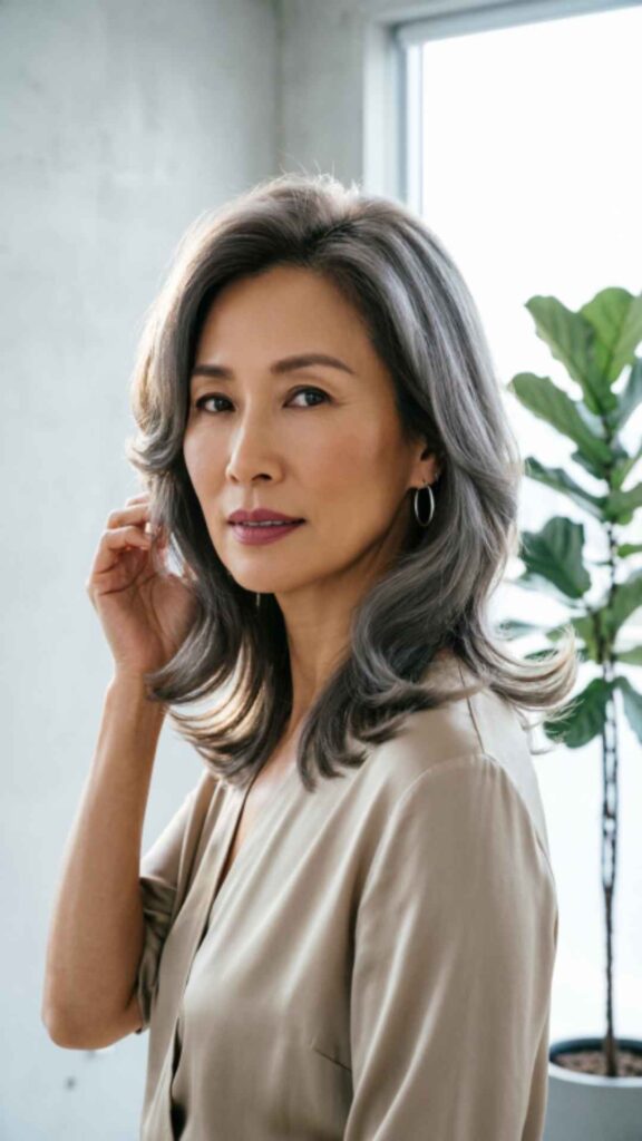 Layered Shoulder-Length Waves