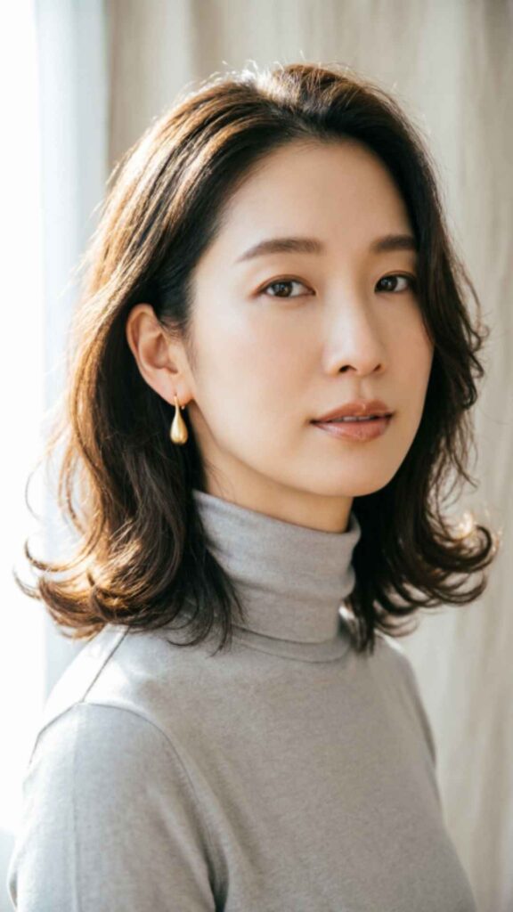 Â Long Bob With Subtle Curls