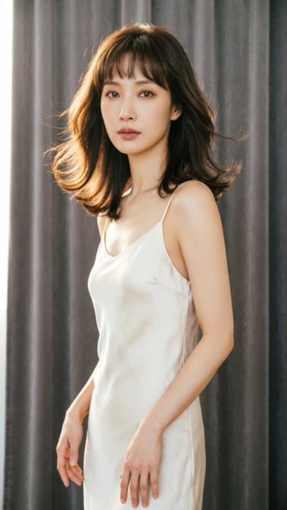 Wispy Bangs With Medium Layers