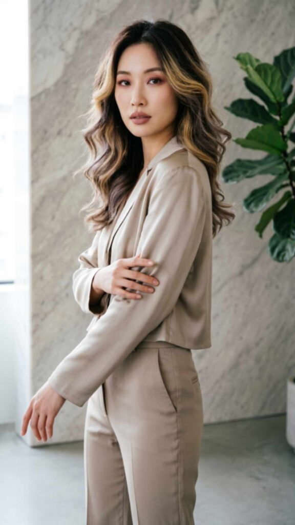 Wavy Bob with Highlights