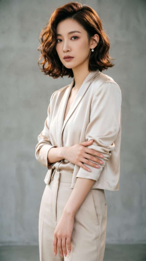 Asymmetrical Wavy Bob