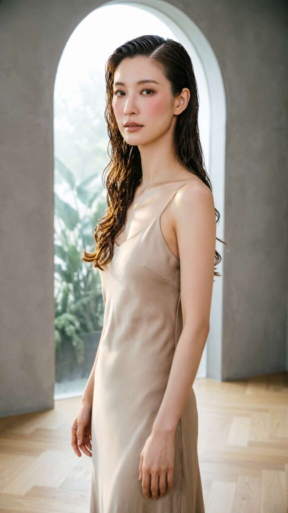 Deep Side Part Wet Waves