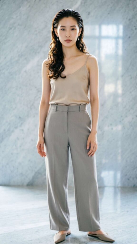 Slicked Back Wavy Wet Hair