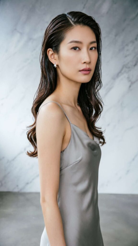 Sleek Side Part Wavy Wet Look