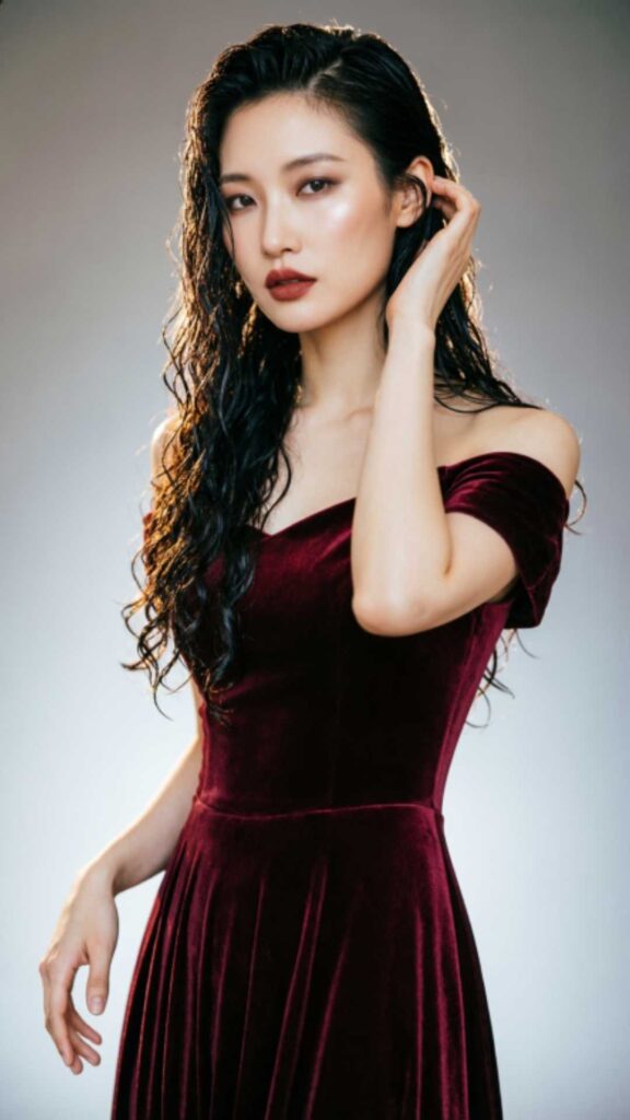 Glamorous Red Carpet Wet Waves