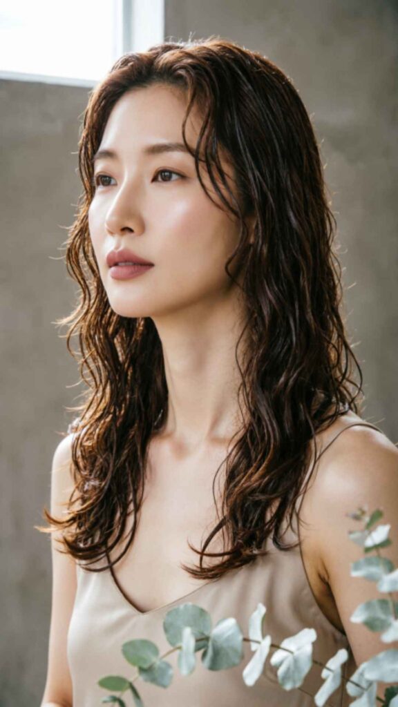 Classic Natural Wavy Wet Look