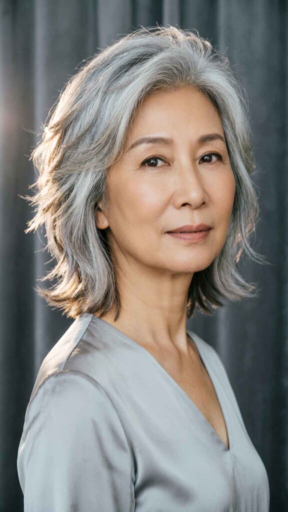 Shoulder-Length Layered Bob