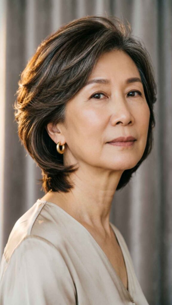 Short Layered Bob with Volume