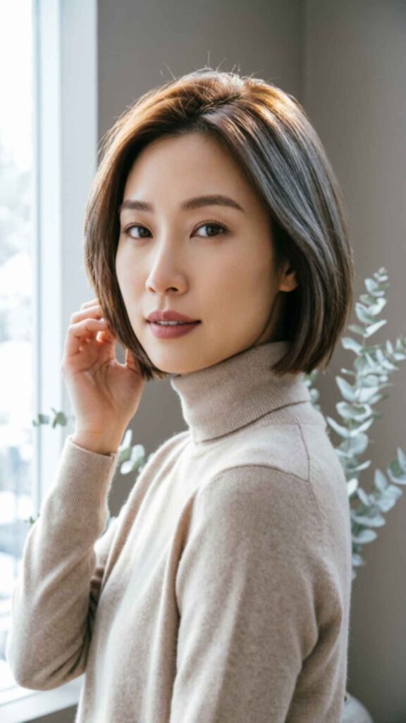 Mushroom Brown Short Hair