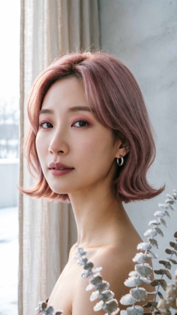 Soft Pink Short Hair